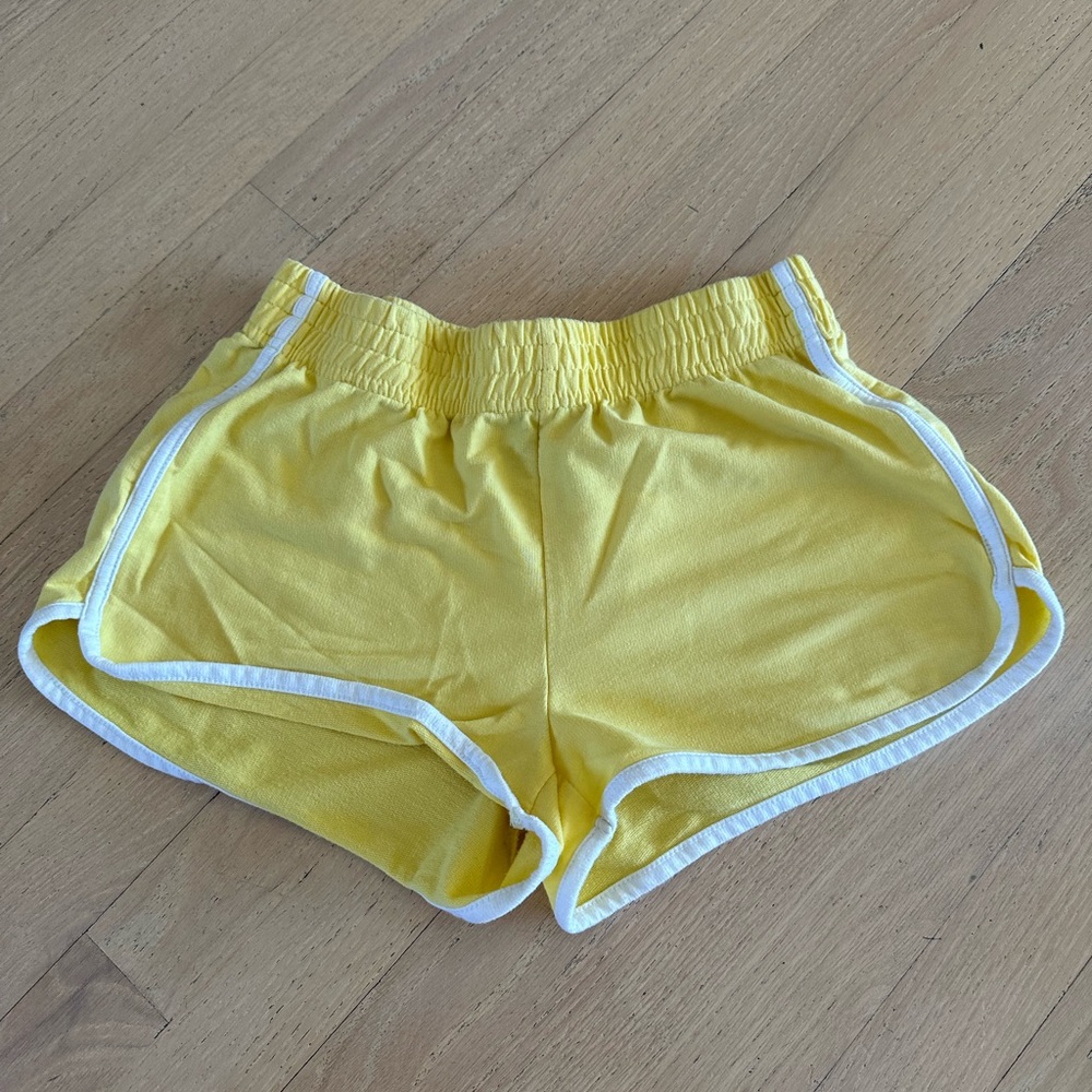 Yellow comfy high waisted shorts